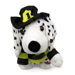 Cracker Barrel Dalmation Plush Singing & Dancing Firefighter Dog 10" Boxed